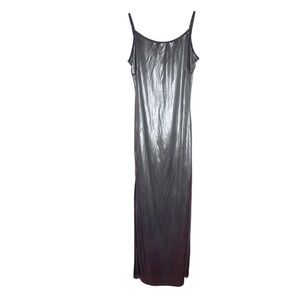 Vintage silver long maxi dress